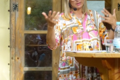 Carla Berling in der Jurte, Juni 2019