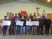 Scheckübergabe der kfd-Frauen, März 2018